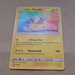 POKEMON PROMO CARD - SUN AND MOON - SM108 ASH'S PIKACHU NM - Image 1