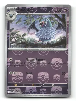 Swoobat (Master Ball Pattern) 037/086- SV: White Flare - Pokemon Card NM/M - Image 1