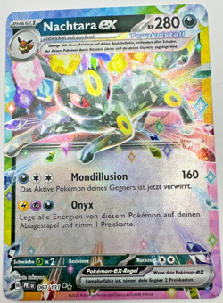 Pokemon Karte TCG Nachtara EX 060/131 Prismatische Entwicklung Holo Deutsch NM - Image 1