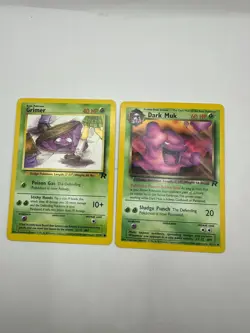 Pokemon Karte TCG Dark Muk 41+57/82 Team Rocket no Holo Vintage Englisch LP - Image 2