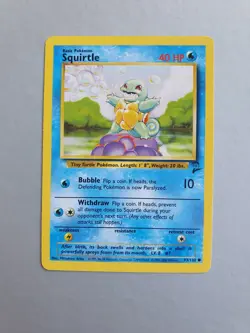 Squirtle 93/130 Pokemon TCG Base Set 2 (2000) Common NM - Image 1