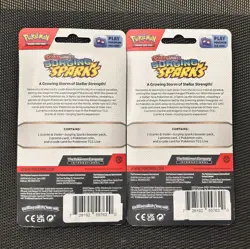 Pokemon TCG Surging Sparks CheckLane Blister Promo Cards Lot Of 2 Packs Sealed - Image 2