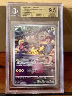 Pokemon Card Pikachu 173/165 Scarlet & Violet 151 - BGS 9.5 Gem Mint Japanese - Image 1