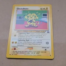 VINTAGE POKEMON BLACK STAR PROMO CARD - #46 ELECTABUZZ - RARE (WOTC) NM - Image 1