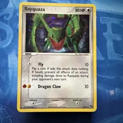 Pokemon TCG Rayquaza Pop Series 1 Holo Rare Card 3/17 - Image 1
