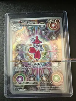 Pokemon Medicham 241/217 Ascended Heroes Illustration Rare Card w/ Top Loader - Image 1