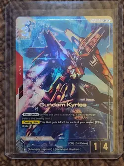 Gundam Card Game Phantom Aria - Gundam Kyrios (GD04-034) LR+ Alternate Art NM - Image 1