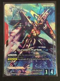 Gundam Card Game Phantom Aria Gundam Kyrios GD04-034 LR+ Alternate Alt Art NM - Image 1