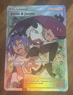 Pokemon TCG Jessie James Full Art Card 68/68 Hidden Fates - Image 2