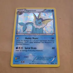 POKEMON PROMO CARD - BLACK AND WHITE - VAPOREON BW89 (HOLO) RARE NM - Image 1