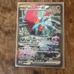 Pokemon Card Roaring Moon EX 251/182 Paradox Rift Special Illustration Rare NM - Image 1