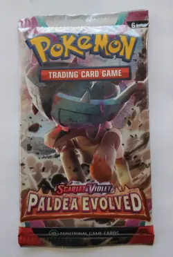 Pokemon Scarlet & Violet Paldea Evolved Booster Pack - 1 Pack, 10 Cards, English - Image 1