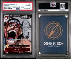 2022 One Piece JP Usopp #002 25th Anni. Premium Collection Card PSA 10 - Image 3