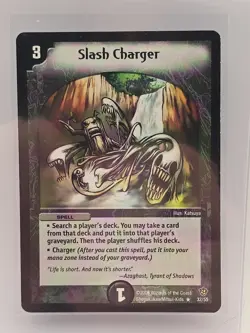 Duel Masters Card TCG - Slash Charger - Rare - DM-09 Fatal Brood - Played LP - Image 1