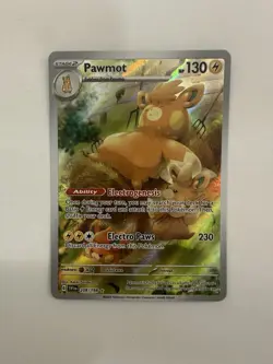 Pokemon Pawmot TCG Scarlet & Violet Base Set Holo Illustration Rare Card 209/198 - Image 1