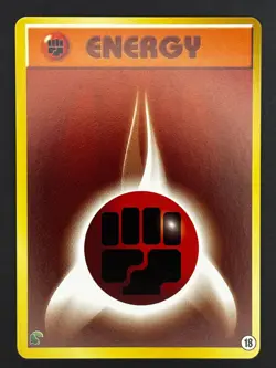 Pokemon Card Fighting Energy #18 Chikorita Half Deck Neo Intro Pack - Image 1