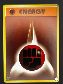 Pokemon Card Fighting Energy #11 Chikorita Half Deck Neo Intro Pack - Image 1