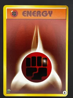 Pokemon Card Fighting Energy #6 Chikorita Half Deck Neo Intro Pack - Image 1