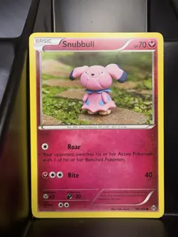 SNUBBULL Pokemon Card Breakthrough POKEMON 98/162 Yuka Morii Clay Art - Image 1