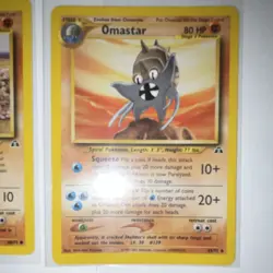 Pokemon TCG Omanyte & Omastar Neo Discovery 2002 Lot 2 Cards Nintendo English - Image 3