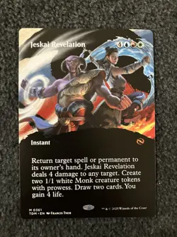 Magic MTG - Jeskai Revelation (Borderless) - Tarkir: Dragonstorm - Image 1