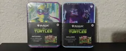 (2) Magic: The Gathering Teenage Mutant Ninja Turtles Donatello & Shredder Tins - Image 1