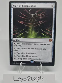 Staff of Compleation / Phyrexia MTG / NON-FOIL - Image 1