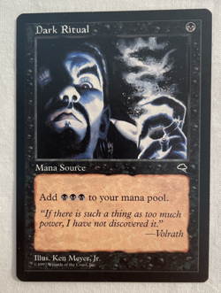1x Dark Ritual Tempest MTG Magic the Gathering LP/NM - Image 1