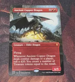 Ancient Copper Dragon X1 Mtg Baldur’s Gate Nm Borderless - Image 1