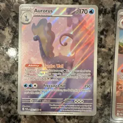 Pokemon Perfect Order 9 Card Full Art Holo Lot Aurorus Talonflame Meowth EX - Image 2