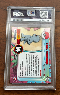 2000 TOPPS CHROME POKEMON T.V. #66 MACHOP POKEMON T.V psa 10 - Image 2