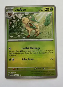 Leafeon 005/131 Holo Master ball Pattern Prismatic Evolutions Pokemon TCG NM - Image 1