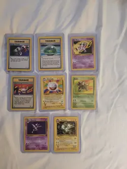 Pokemon Cards Non Holo Rare Base Set 2 Fossil Jungle Lot Of 8 Vintage WOTC Lp - Image 1