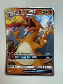 Pokemon TCG Charizard GX Hidden Fates 9/68 Holo Ultra Rare - Image 1