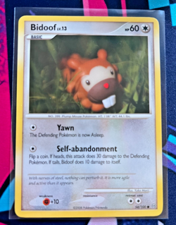 Happiny(NM)#52 & Bidoof(LP) #54 | Pokemon Diamond & Pearl Era - Image 4