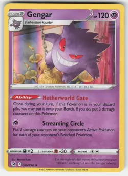 Gengar 066/196 Holo Rare Lost Origin Pokemon NM - Image 1