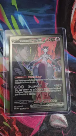 Team Rocket's Mewtwo ex SV10 Destined Rivals 231/182 SIR Full Art Holo 280 - Image 3