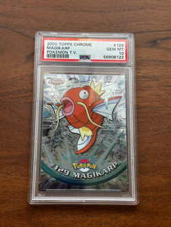 2000 TOPPS CHROME POKEMON T.V. #129 MAGIKARP PSA 10 - Image 1