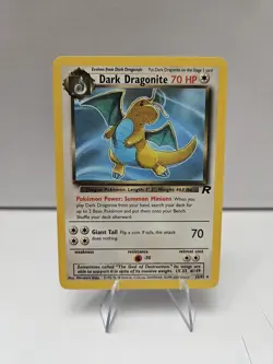 Pokemon TCG Dark Dragonite Non-Holo 22/82 LP Raw Ungraded WOTC - Image 1