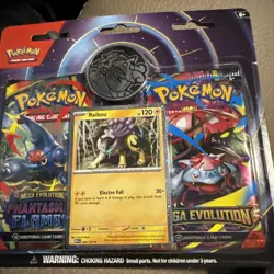 ⭐Pokemon Mega Evolution & Phantasmal Flames Blister 2Pack Raikou Promo Coin⭐ - Image 1