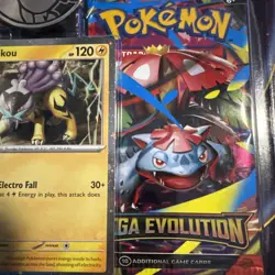 ⭐Pokemon Mega Evolution & Phantasmal Flames Blister 2Pack Raikou Promo Coin⭐ - Image 4