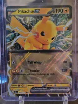 Pikachu ex 028/131 Sv: Prismatic Evolutions Holo Pokemon Tcg - Image 1