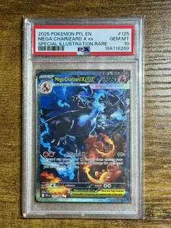 PSA 10 Mega Charizard X ex 125/094 SIR Phantasmal Flames GEM MINT Pokemon Slab - Image 1