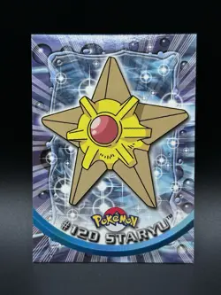 Pokemon Topps TV Animation Edition #120 Staryu Blue Label NM - 0232 - Image 1