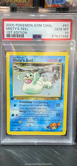 Pokemon Gym challenge 1st edition Misty’s Seel PSA 10 - Image 1