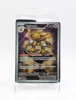 Pokemon TCG Alakazam Mega Evolutions 009 SEALED Black Star Promo NM BC0124 - Image 1