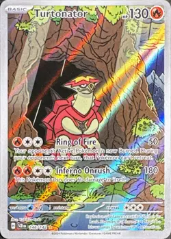 Turtonator 146/142 Illustration Rare Stellar Crown Pokemon Near Mint - Image 1