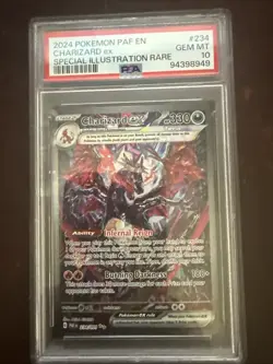 2024 Pokemon PAF EN #234 Charizard ex Special Illustration Rare PSA 10 GEM MINT - Image 1