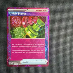 Pokemon Unfair Stamp 165/167 NM Ace Spec Twilight Masquerade - Image 1