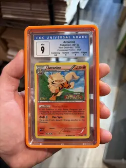 Arcanine Next Destinies Staff Prerelease Promo CGC 9 Holo Pokemon (POP 18) - Image 1